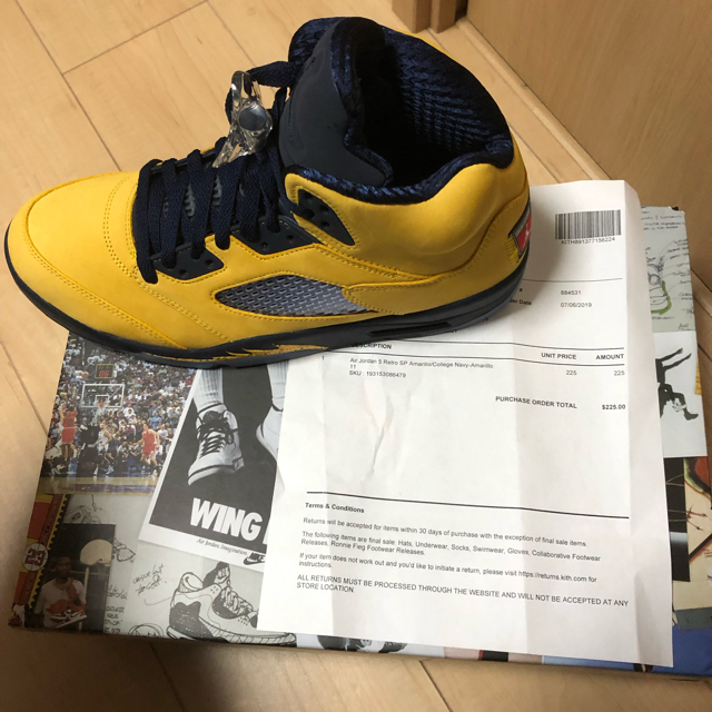 29.0 NIKE AIR JORDAN 5 MICHIGAN