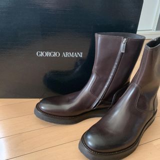 GIORGIO ARMANIメンズブーツ 革 未使用品