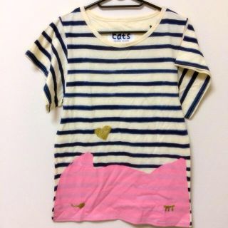 ツモリチサト(TSUMORI CHISATO)のボーダーＴシャツ(Tシャツ(半袖/袖なし))