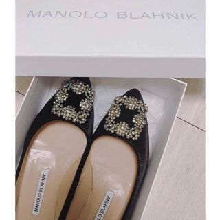 マノロブラニク(MANOLO BLAHNIK)のマノロブラニク ベルベット 36.5センチ ハンギシ(ハイヒール/パンプス)