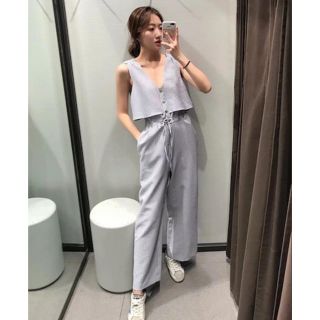 ザラ(ZARA)の海外インポート✧︎*オールインワン サロペット ストライプ S 新品 リゾート(オールインワン)