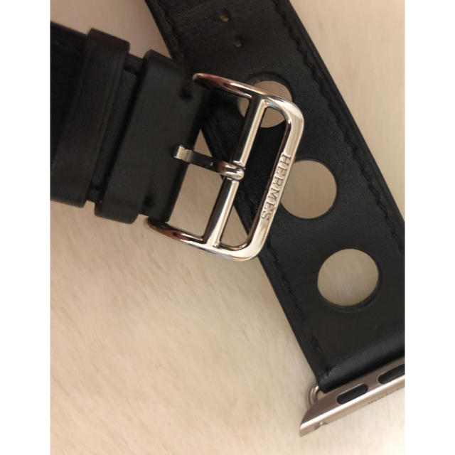 Apple Watch(アップルウォッチ)のmac1981様専用      Apple watch Hermesレザーバンド メンズの時計(レザーベルト)の商品写真