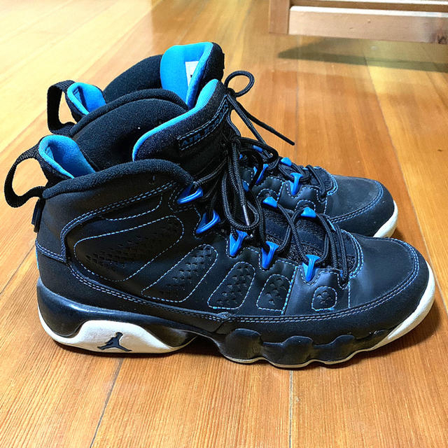 スニーカーNike Air Jordan9 Retro Photo Blue 黒青