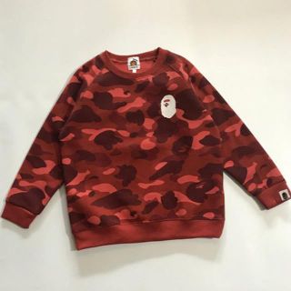 アベイシングエイプ(A BATHING APE)のBAPE KIDS COLOR CAMO APE HEAD　CREWNECK(Tシャツ/カットソー)