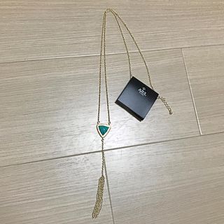 アズールバイマウジー(AZUL by moussy)のAZUL ターコイズネックレス(ネックレス)