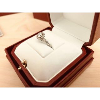 カルティエ(Cartier)の【値下】カルティエ ディスティネ ソリテール 0.58ct プラチナ 7号(リング(指輪))