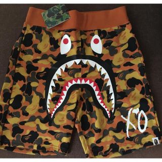 BAPE x XO CAMO SHARK SHORTS