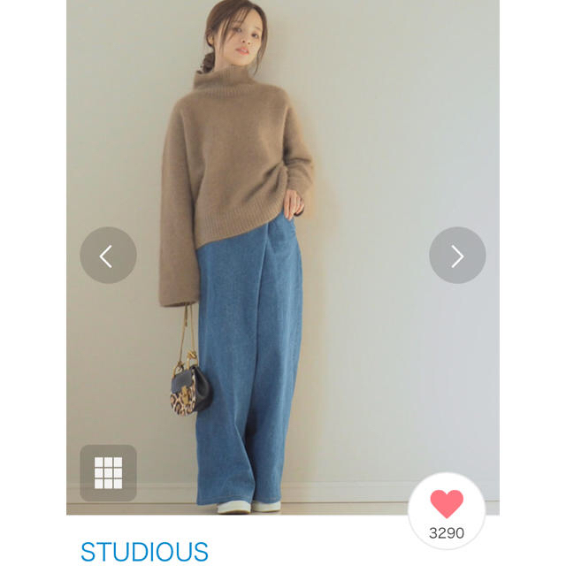 【完売品】studious×田中亜希子 コラボデニム