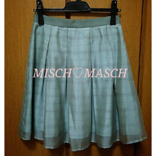 ミッシュマッシュ(MISCH MASCH)の【極美品】MISCH  MASCH♡チェックシアースカート(ひざ丈スカート)