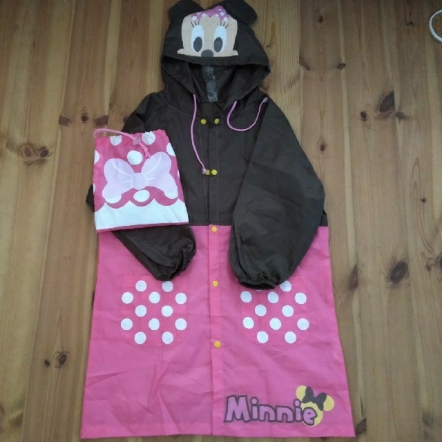 Disney(ディズニー)のディズニー　ミニーちゃんの雨具 キッズ/ベビー/マタニティのこども用ファッション小物(レインコート)の商品写真