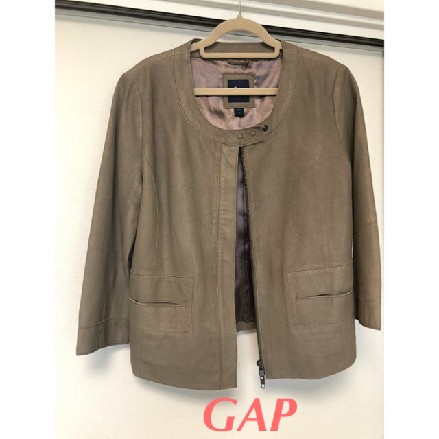 GAP(ギャップ)のGAP   山羊革  ジャケット レディースのジャケット/アウター(ノーカラージャケット)の商品写真