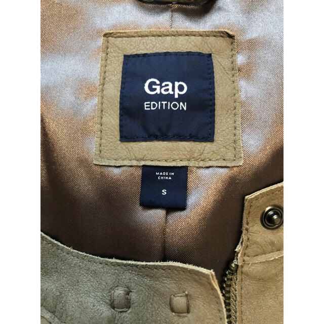 GAP(ギャップ)のGAP   山羊革  ジャケット レディースのジャケット/アウター(ノーカラージャケット)の商品写真