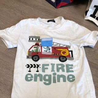 クレードスコープ(kladskap)のクレードスコープ kladskap110サイズ白像消防車(Tシャツ/カットソー)