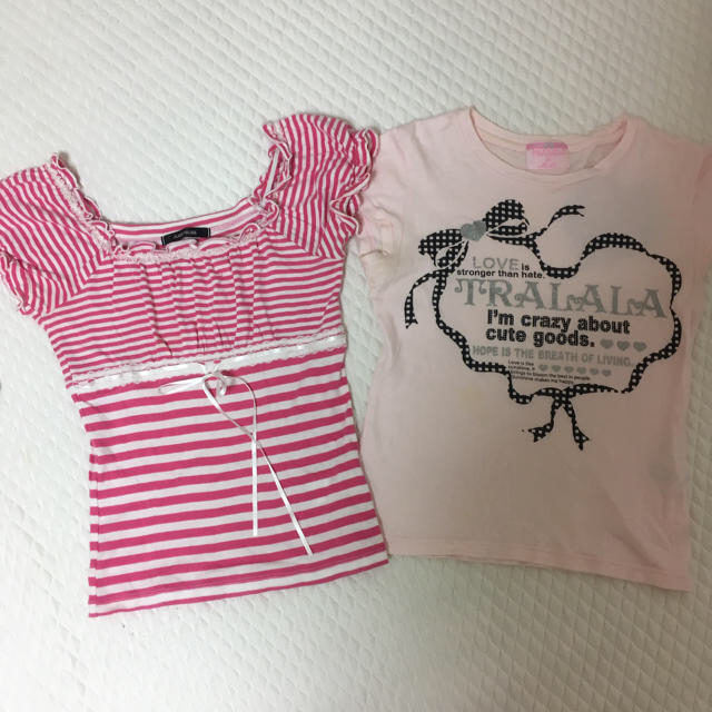 TRALALA(トゥララ)のTシャツ トップス 2枚セット M レディースのトップス(Tシャツ(半袖/袖なし))の商品写真