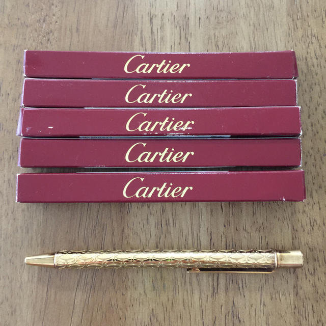 【お値下げ】Cartier  ボールペン  Cドゥカルティエ  ※替え芯5個付き