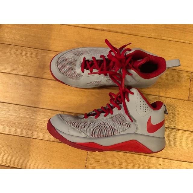 Nike ナイキ バスケットシューズ 24cm 赤 グレー ジュニア用 の通販 By ひかげ S Shop ナイキならラクマ