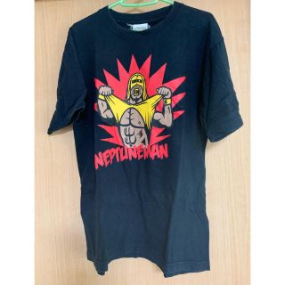 パンクドランカーズ(PUNK DRUNKERS)のTシャツ 筋肉マン ネプチューンマン コラボ 黒 M(Tシャツ/カットソー(半袖/袖なし))