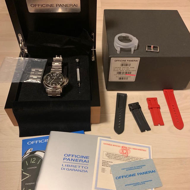 OFFICINE PANERAI(オフィチーネパネライ)のパネライ ルミノール PAM00111  ステンレスバンド付 メンズの時計(腕時計(アナログ))の商品写真