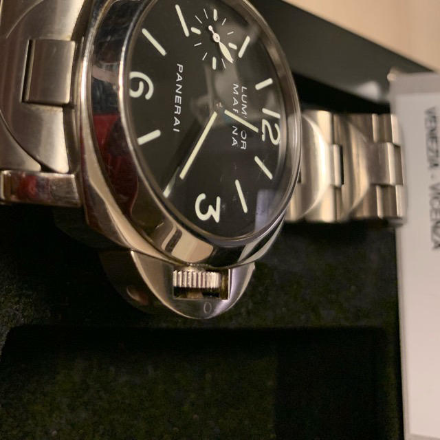 OFFICINE PANERAI(オフィチーネパネライ)のパネライ ルミノール PAM00111  ステンレスバンド付 メンズの時計(腕時計(アナログ))の商品写真