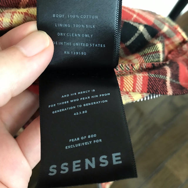 FEAR OF GOD ssense限定 Sleevless Flannel S 3