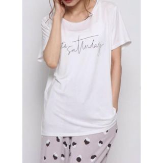 ジェラートピケ(gelato pique)の【美品♪】今期♪ジェラートピケ♡レーヨンロゴTシャツ(Tシャツ(半袖/袖なし))