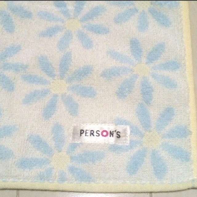 PERSON'S(パーソンズ)の新品未使用パーソンズバンドタオル綿100%

２枚サイズ25cm ×25cm レディースのファッション小物(ハンカチ)の商品写真