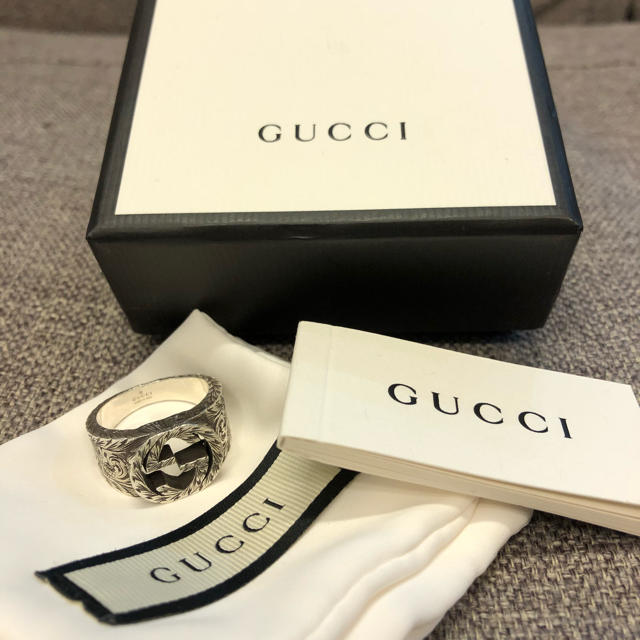 超特価通販 Gucci リング 燻の通販 by yudumasa's shop｜グッチならラクマ - GUCCI インターロッキング 得価国産
