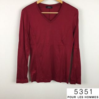 ゴーサンゴーイチプールオム(5351 POUR LES HOMMES)の美品 5351プールオム 長袖カットソー サイズ1(Tシャツ/カットソー(七分/長袖))