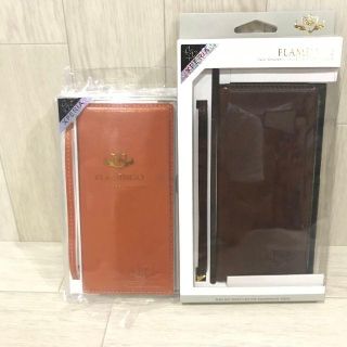 QB422 【新品】Xperia XZ XZs専用 2個 オレンジ１ブラウン１(Androidケース)