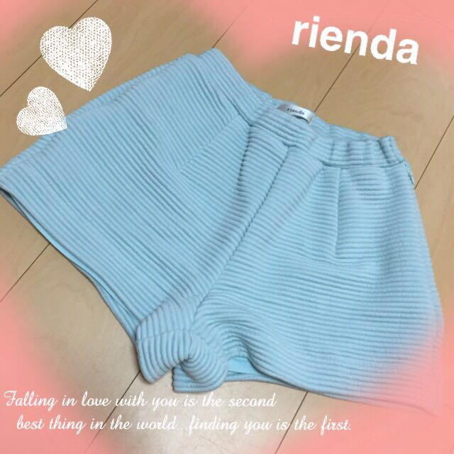 rienda(リエンダ)のrienda♡ポンチJ/Wショーパン♡S レディースのパンツ(ショートパンツ)の商品写真