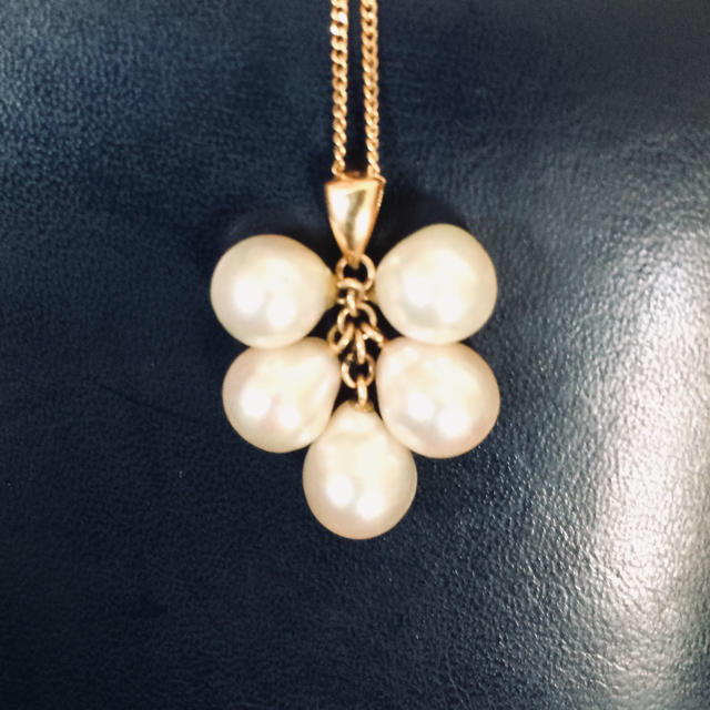 ◎ 天然真珠  # K18ブドウ型 ペンダントトップ