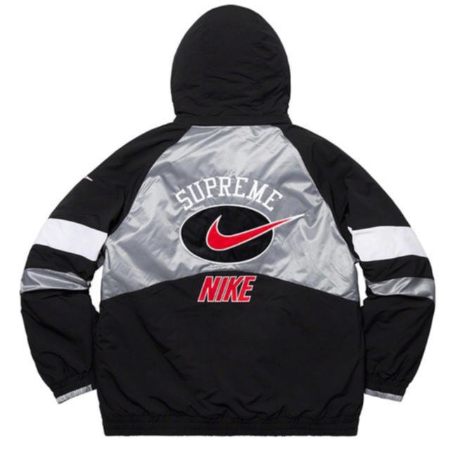 Supreme nike hooded sport jacket black L