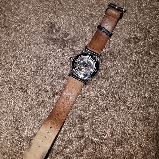 EMPORIO ARMANI swiss made 黒 ars3101 自動巻き - 腕時計(アナログ)