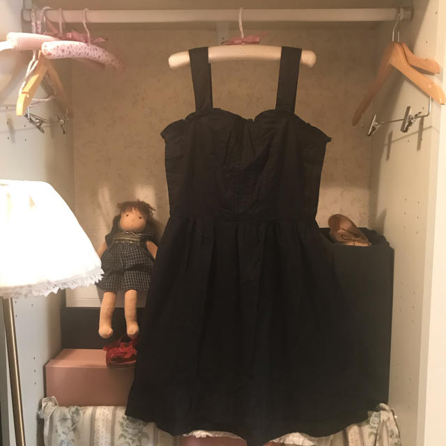 レディースvintage black one-piece.