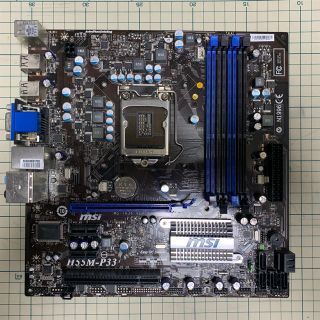 マザーボード MSI H55M-P33(PCパーツ)