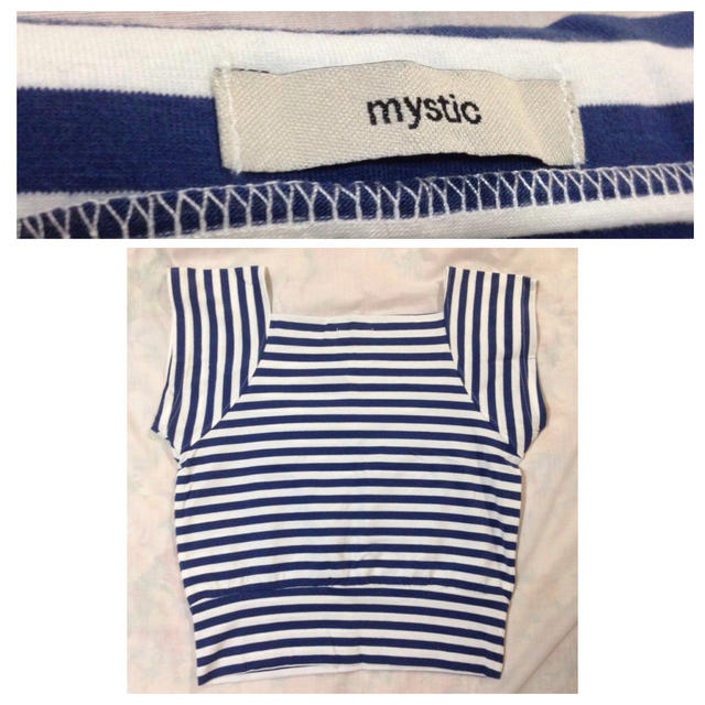 mystic(ミスティック)のmystic ボーダーTシャツ レディースのトップス(Tシャツ(半袖/袖なし))の商品写真