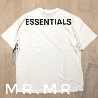 フィアオブゴッド(FEAR OF GOD)のXL FOG essentials White Reflective Logo(Tシャツ/カットソー(半袖/袖なし))