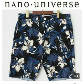 ナノユニバース(nano・universe)の新品★nano・universe ショートパンツ ハーフパンツ ボタニカル柄(ショートパンツ)