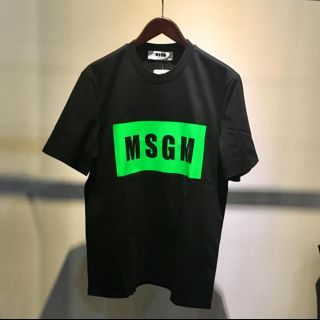 エムエスジイエム 黒 Tシャツ・カットソー(メンズ)(グリーン・カーキ