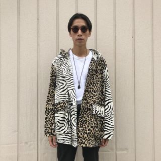 NEPENTHES - AIE エーアイイー レオパード ゼブラ柄コート シャツ