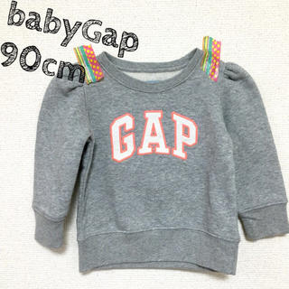 ベビーギャップ(babyGAP)の新品90cm*GAP ロゴトレーナー(Tシャツ/カットソー)