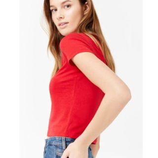 フォーエバートゥエンティーワン(FOREVER 21)の新品未使用タグ付き forever21 ベーシックカットソー tシャツ(Tシャツ(半袖/袖なし))