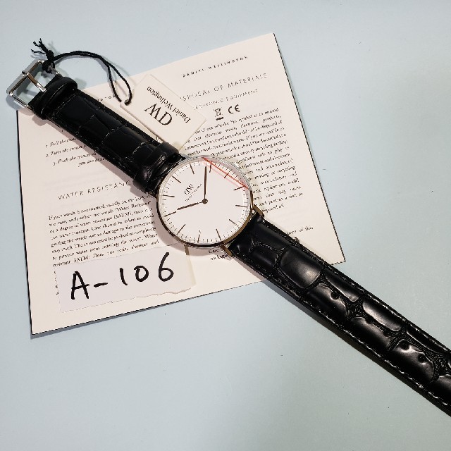 Daniel Wellington(ダニエルウェリントン)のA-106新品36mm❤ダニエルウェリントン(白)メンズ♥激安価格♥送料無料❤ メンズの時計(腕時計(アナログ))の商品写真
