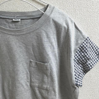 パーリッシィ(PAR ICI)のPARICI ギンガムチェック ポケットTシャツ(Tシャツ(半袖/袖なし))