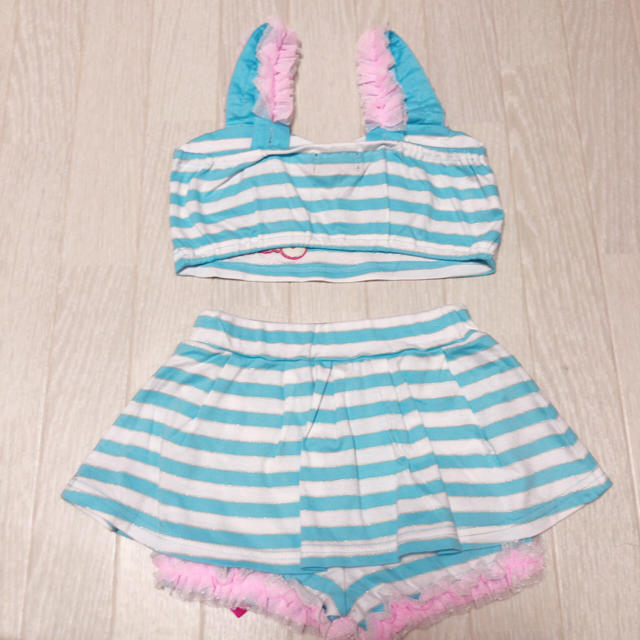 EARTHMAGIC(アースマジック)のボーダーがらビスチェ＆パンツスカート♡ キッズ/ベビー/マタニティのキッズ服女の子用(90cm~)(その他)の商品写真