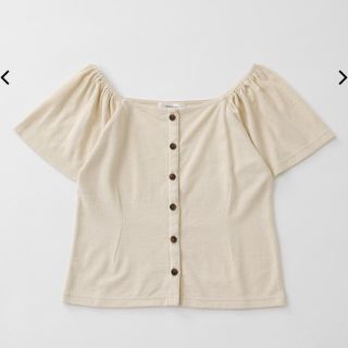 マウジー(moussy)の美品 MOUSSY SQUARE NECK トップス(カットソー(半袖/袖なし))