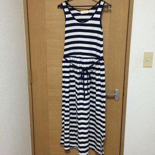 ダブルクローゼット(w closet)のw closet マキシ丈ボーダーワンピ(ロングワンピース/マキシワンピース)