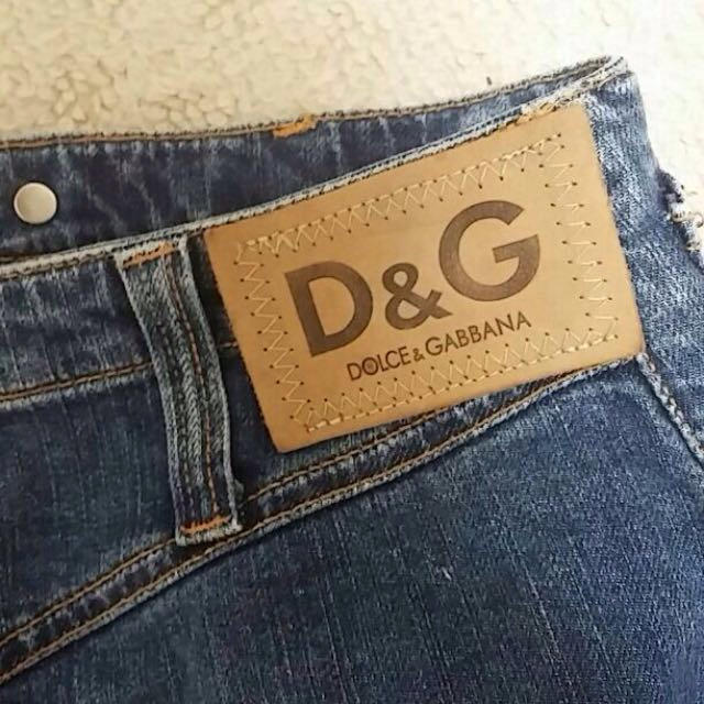 DOLCE&GABBANA(ドルチェアンドガッバーナ)のD&G デニムスカート レディースのスカート(ひざ丈スカート)の商品写真