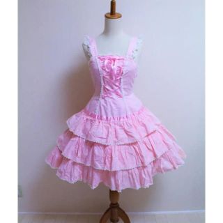 アンジェリックプリティー(Angelic Pretty)のドットJSK(ひざ丈ワンピース)