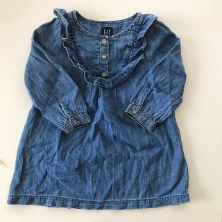 ベビーギャップ(babyGAP)のbabyGAP  デニム ワンピース 90cm(ワンピース)